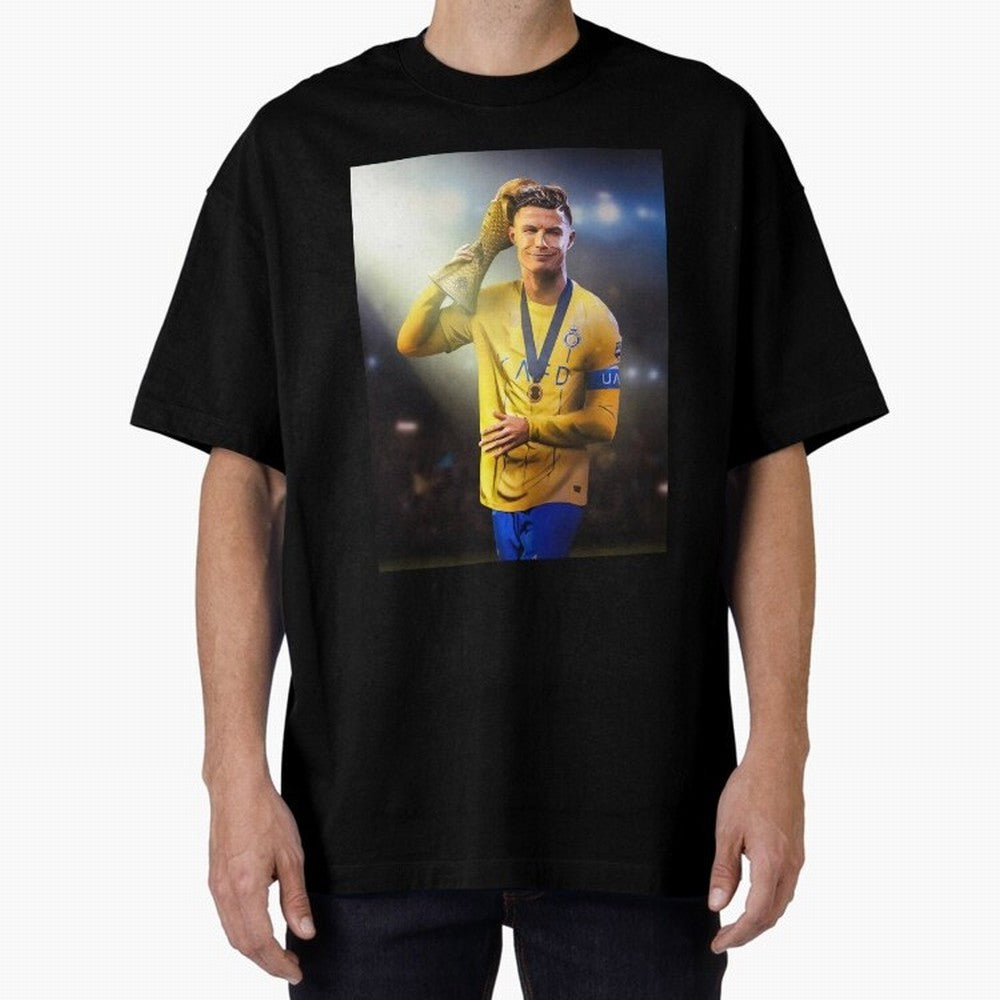 Cristiano Ronaldo Active( Oversized T-Shirt Treasure Match Day Hype around FIFA World Cup 2026, Neymar, England, Football Passion, Legendary Performances, Festival Vibes and Supporter Community; Perfect for Supporters Who Want Bold Football Energy,