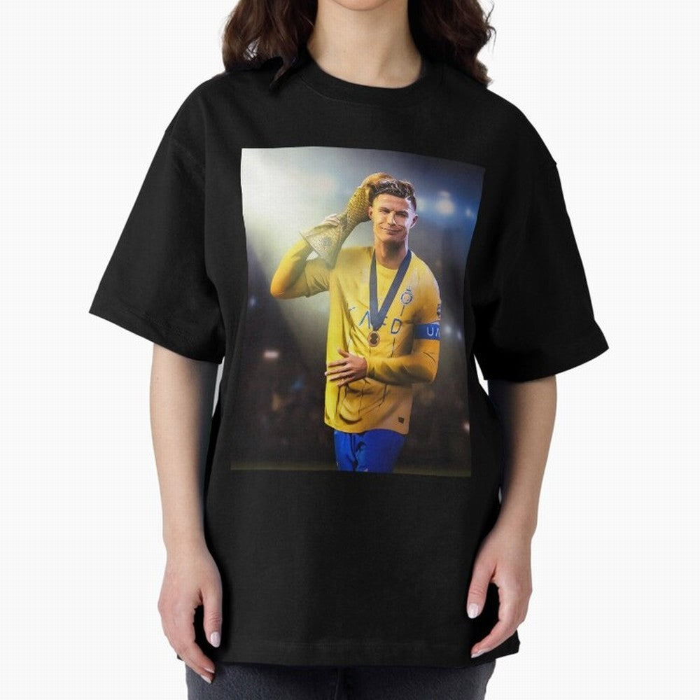Cristiano Ronaldo Active( Oversized T-Shirt Treasure Match Day Hype around FIFA World Cup 2026, Neymar, England, Football Passion, Legendary Performances, Festival Vibes and Supporter Community; Perfect for Supporters Who Want Bold Football Energy,