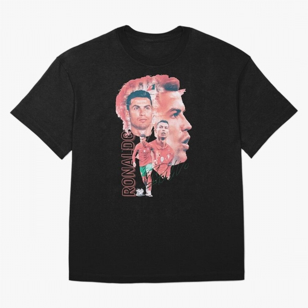 Cristiano Ronaldo Design Oversized T-Shirt Bring Match Day Fire to Match Day Hype around FIFA World Cup 2026, Neymar, Argentina and Brazil, Classic Soccer Heritage, Championship Pressure, Fan Loyalty and International Pride; Great for Supporters