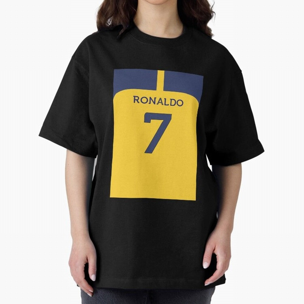 Cristiano Ronaldo Al Nassr Oversized T-Shirt Celebrate National Team Dreams in the FIFA World Cup 2026 USA Canada Mexico Journey through Neymar, Haaland and Cristiano Ronaldo Highlights, Argentina Pride, Football Passion, Legendary Performances,