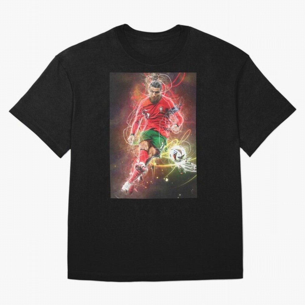 Cristiano Ronaldo Oversized T-Shirt Treasure FIFA World Cup 2026 for Fans of Mbappe and Neymar and Spain, Bringing Football History, Final Match Energy, Crowd Noise and Once in a Lifetime Moments; Great for Watch Parties, Sports Bars, Family