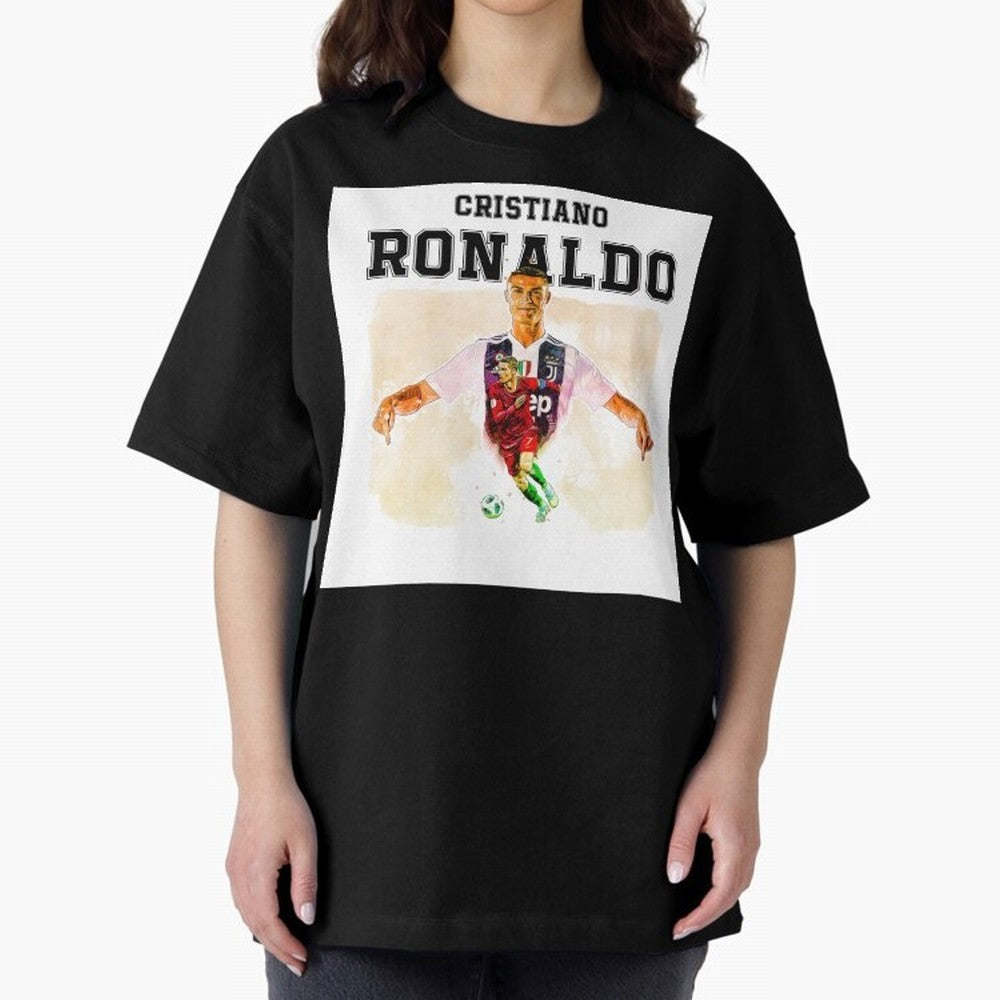 Cristiano Ronaldo 7 Oversized T-Shirt Bring World Football Passion into FIFA World Cup 2026 for Fans of Mbappe and England, France and Netherlands, Bringing Sports Nostalgia, International Competition, Famous Players and Unforgettable Victories;