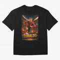 Ronaldo Oversized T-Shirt Show Championship Spirit for Global Football Passion for FIFA World Cup 2026, Inspired by Messi and Cristiano Ronaldo, England, Goal Celebration Energy, Supporter Heritage, Football Icons and Worldwide Tournament Joy;