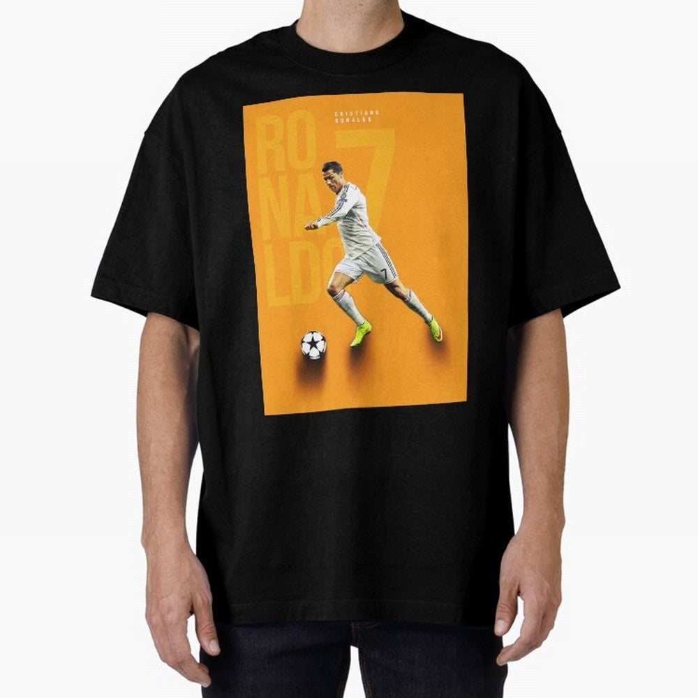 Cristiano Ronaldo 7 Oversized T-Shirt Celebrate the Magic of FIFA World Cup 2026 Spirit, Made for Argentina and Brazil, Messi, Neymar and Mbappe, Retro Football Energy, Iconic Rivalries, Trophy Chase Drama and Stadium Atmosphere; Perfect for Fans,