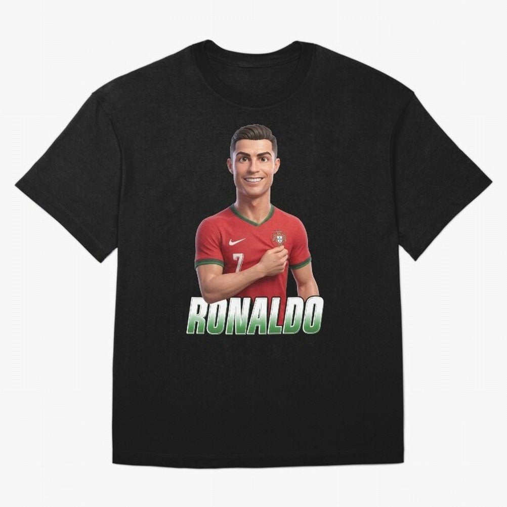 Ronaldo Oversized T-Shirt Show Your Stadium Side during FIFA World Cup 2026 Group Stage for Fans of Mbappe and Neymar and Argentina, Bringing Global Supporter Spirit, Legendary Goals, National Colors and Tournament Celebration; Perfect for Fans,