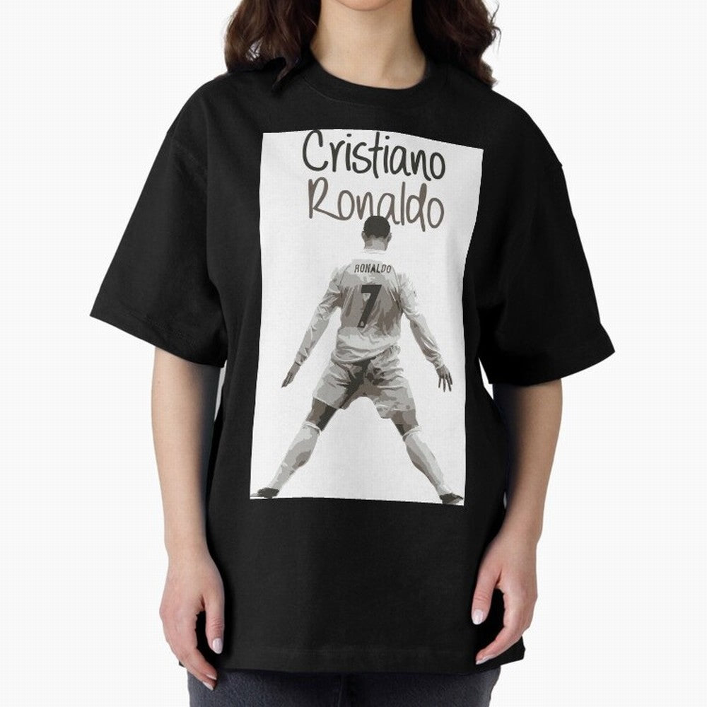 Cristiano Ronaldo Celebration Oversized T-Shirt Join Supporters Worldwide for Global Football Passion for FIFA World Cup 2026 Group Stage, Celebrating CR7, Argentina, Fan Favorite Moments, National Team Passion, Big Match Drama and Soccer History;