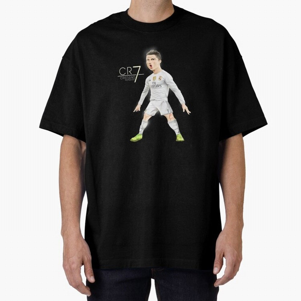CR7 Oversized T-Shirt Enjoy FIFA World Cup 2026 for Fans of Neymar, Haaland and Cristiano Ronaldo and Brazil, Bringing Retro Football Energy, Iconic Rivalries, Trophy Chase Drama and Stadium Atmosphere; Perfect for People Who Love Argentina,