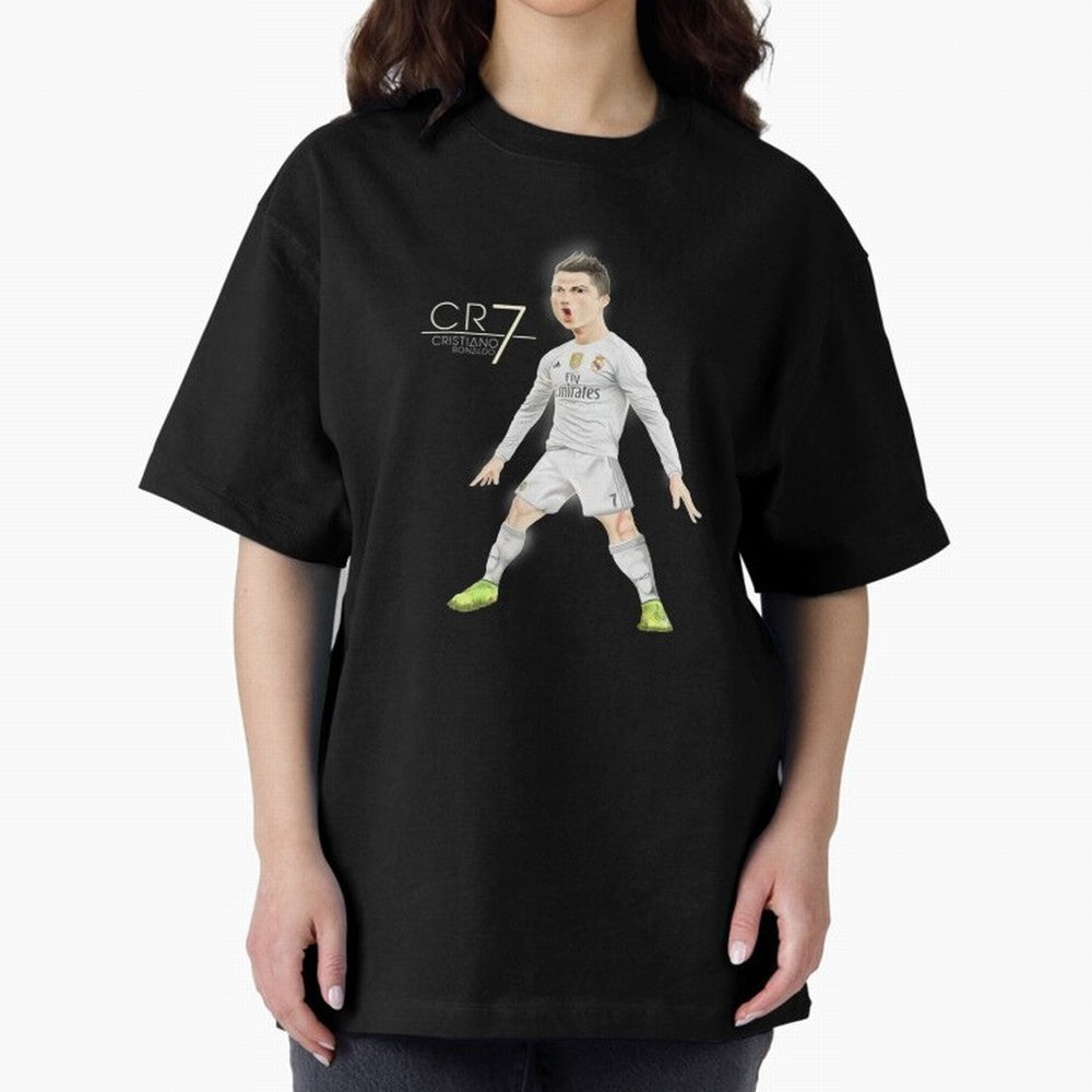 CR7 Oversized T-Shirt Enjoy FIFA World Cup 2026 for Fans of Neymar, Haaland and Cristiano Ronaldo and Brazil, Bringing Retro Football Energy, Iconic Rivalries, Trophy Chase Drama and Stadium Atmosphere; Perfect for People Who Love Argentina,