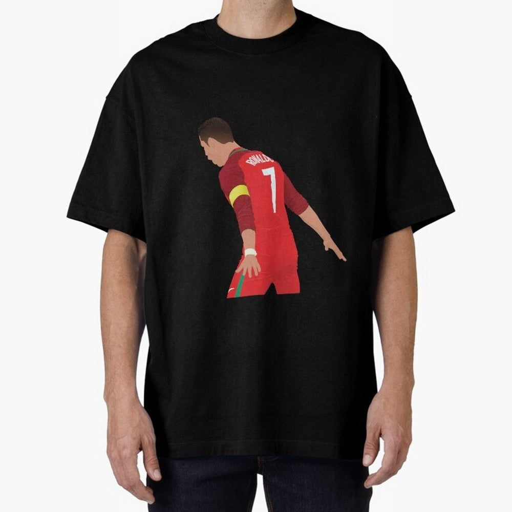 Cristiano Ronaldo - Portugal Oversized T-Shirt Show Your Stadium Side during Match Day Hype around FIFA World Cup 2026 USA Canada Mexico, CR7 and Messi, England, Supporter Pride, Iconic Celebrations, Legendary Names and Global Match Day Energy;