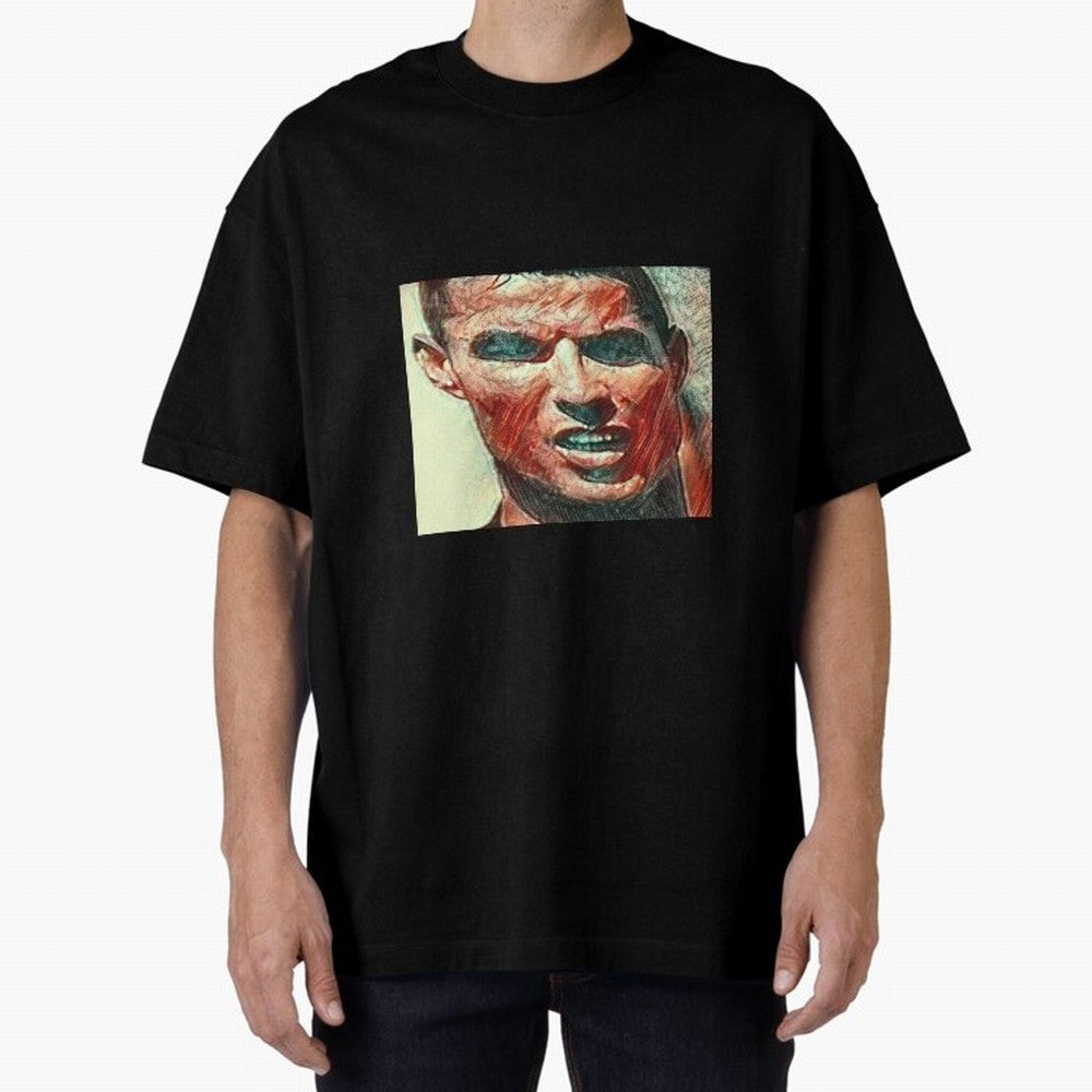 Ronaldo Oversized T-Shirt Bring World Football Passion into Match Day Hype around FIFA World Cup 2026 USA Canada Mexico, CR7, Spain, Vintage Soccer Flavor, Modern Football Stars, National Flags and Final Night Emotion; Made for Die Hard Supporters,