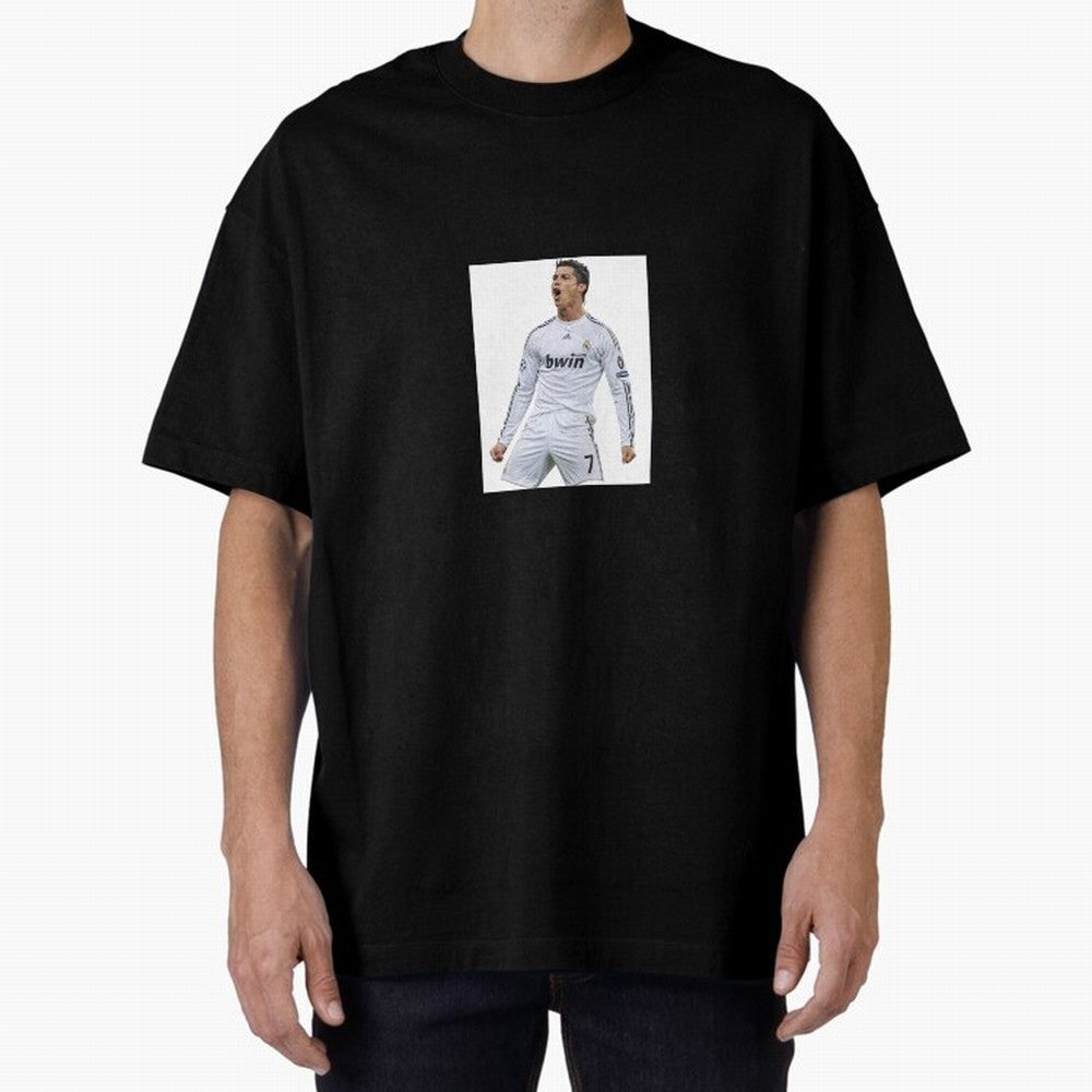Cristiano Ronaldo 2009 real madrid cr7 Oversized T-Shirt Support the FIFA World Cup 2026 Group Stage Journey through Messi, CR7 and Mbappe Highlights, Brazil, Portugal and Argentina Pride, Vintage Soccer Flavor, Modern Football Stars, National