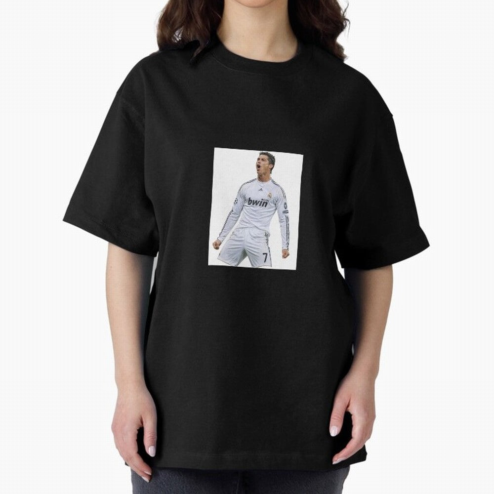 Cristiano Ronaldo 2009 real madrid cr7 Oversized T-Shirt Support the FIFA World Cup 2026 Group Stage Journey through Messi, CR7 and Mbappe Highlights, Brazil, Portugal and Argentina Pride, Vintage Soccer Flavor, Modern Football Stars, National