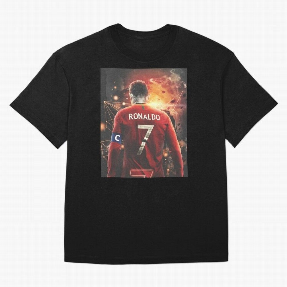 Cristiano Ronaldo Art iPad Case _amp_ Skin Oversized T-Shirt Showcase FIFA World Cup 2026 Group Stage for Fans of CR7 and Messi and France, Bringing Match Day Excitement, Supporter Culture, Golden Goals and Global Football Passion; Ideal for