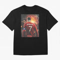 Cristiano Ronaldo Art iPad Case _amp_ Skin Oversized T-Shirt Showcase FIFA World Cup 2026 Group Stage for Fans of CR7 and Messi and France, Bringing Match Day Excitement, Supporter Culture, Golden Goals and Global Football Passion; Ideal for