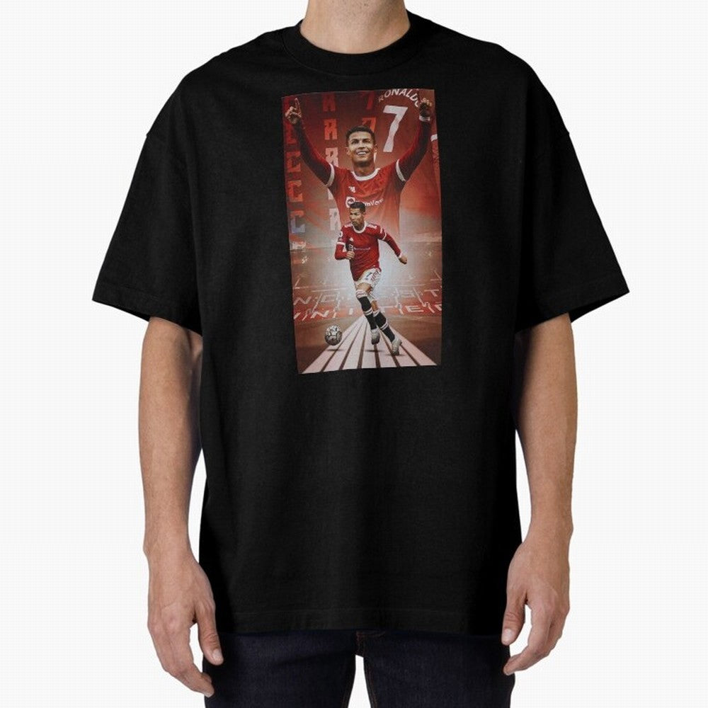 Cristiano Ronaldo Manchester Home 202122 , Ronaldo Gifts, Ronaldo Best Selling , Ronaldo Top Items Oversized T-Shirt Celebrate the Stars of FIFA World Cup 2026 Group Stage Spirit, Highlighting England, France and Netherlands, Messi and Cristiano