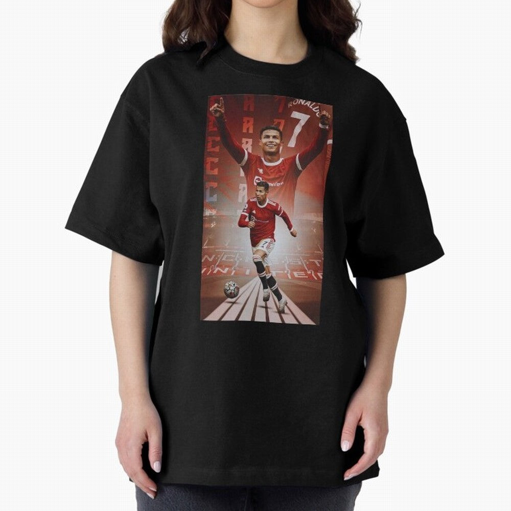 Cristiano Ronaldo Manchester Home 202122 , Ronaldo Gifts, Ronaldo Best Selling , Ronaldo Top Items Oversized T-Shirt Celebrate the Stars of FIFA World Cup 2026 Group Stage Spirit, Highlighting England, France and Netherlands, Messi and Cristiano