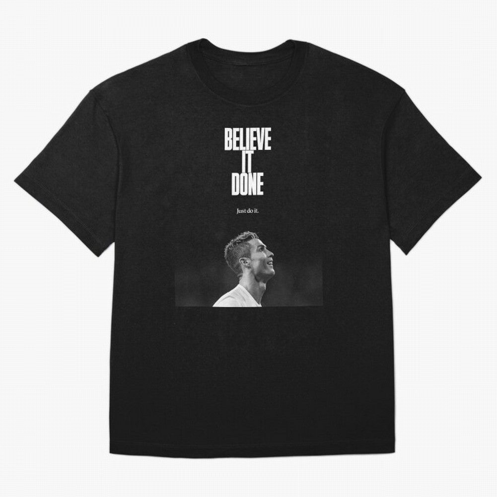 CRISTIANO RONALDO BELIVE IT DONE Oversized T-Shirt Join Supporters Worldwide for FIFA World Cup 2026 Group Stage Spirit, Filled with France, CR7, Match Day Excitement, Supporter Culture, Golden Goals and Global Football Passion; Created for Match