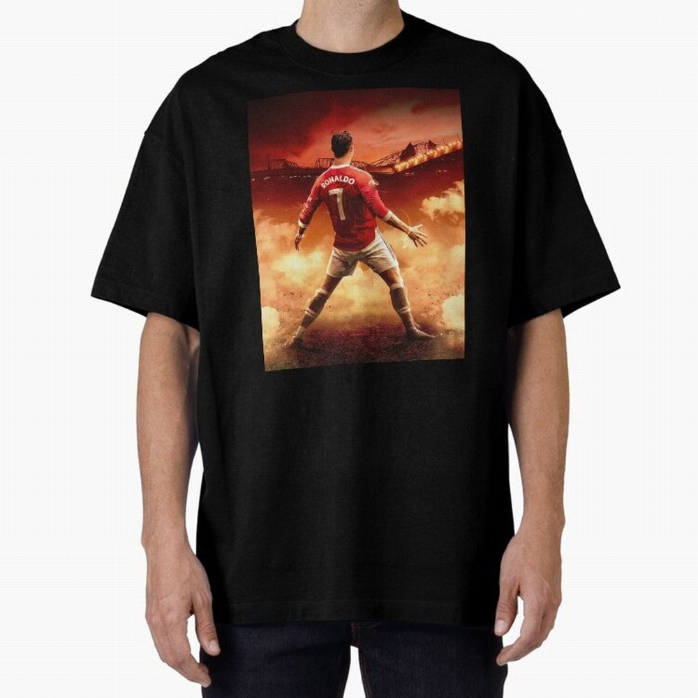 Ronaldo Cr7 Siuuu Manchester,Ronaldo Gifts,Ronaldo Cover,Ronaldo Prints Oversized T-Shirt Feel International Energy from FIFA World Cup 2026 for Fans of CR7 and Messi and Argentina, France and Brazil, Bringing Fan Favorite Moments, National Team