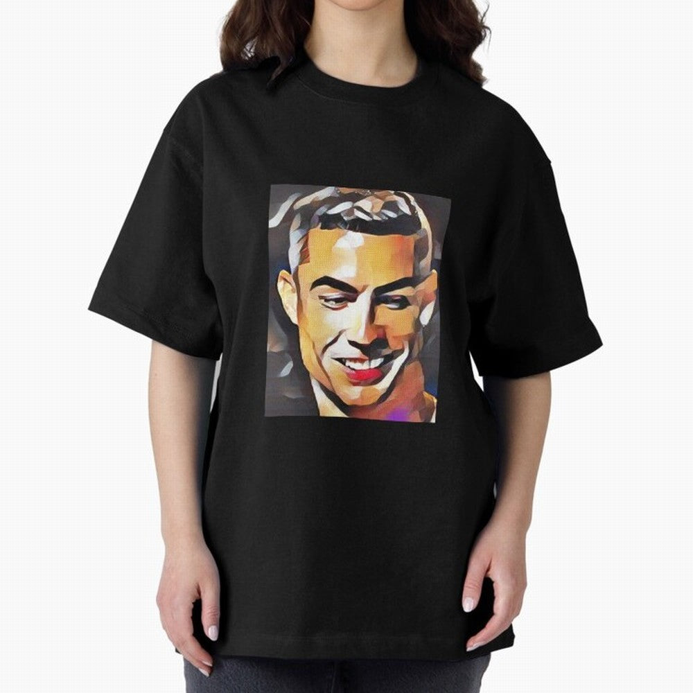 Cristiano Ronaldo Oversized T-Shirt Represent the Passion of Global Football Passion for FIFA World Cup 2026 Group Stage, Capturing Messi, Portugal, Spain and Germany, Stadium Memories, Football Loyalty, International Chants and Championship