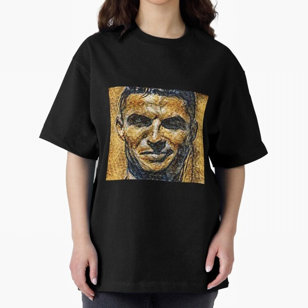 Cristiano Ronaldo Oversized T-Shirt Upgrade FIFA World Cup 2026 for Fans of Haaland and Mbappe and Brazil, Bringing Stadium Chants, National Pride, Trophy Dreams and Unforgettable Football Memories; Ideal for Fans Who Follow Messi, Cristiano