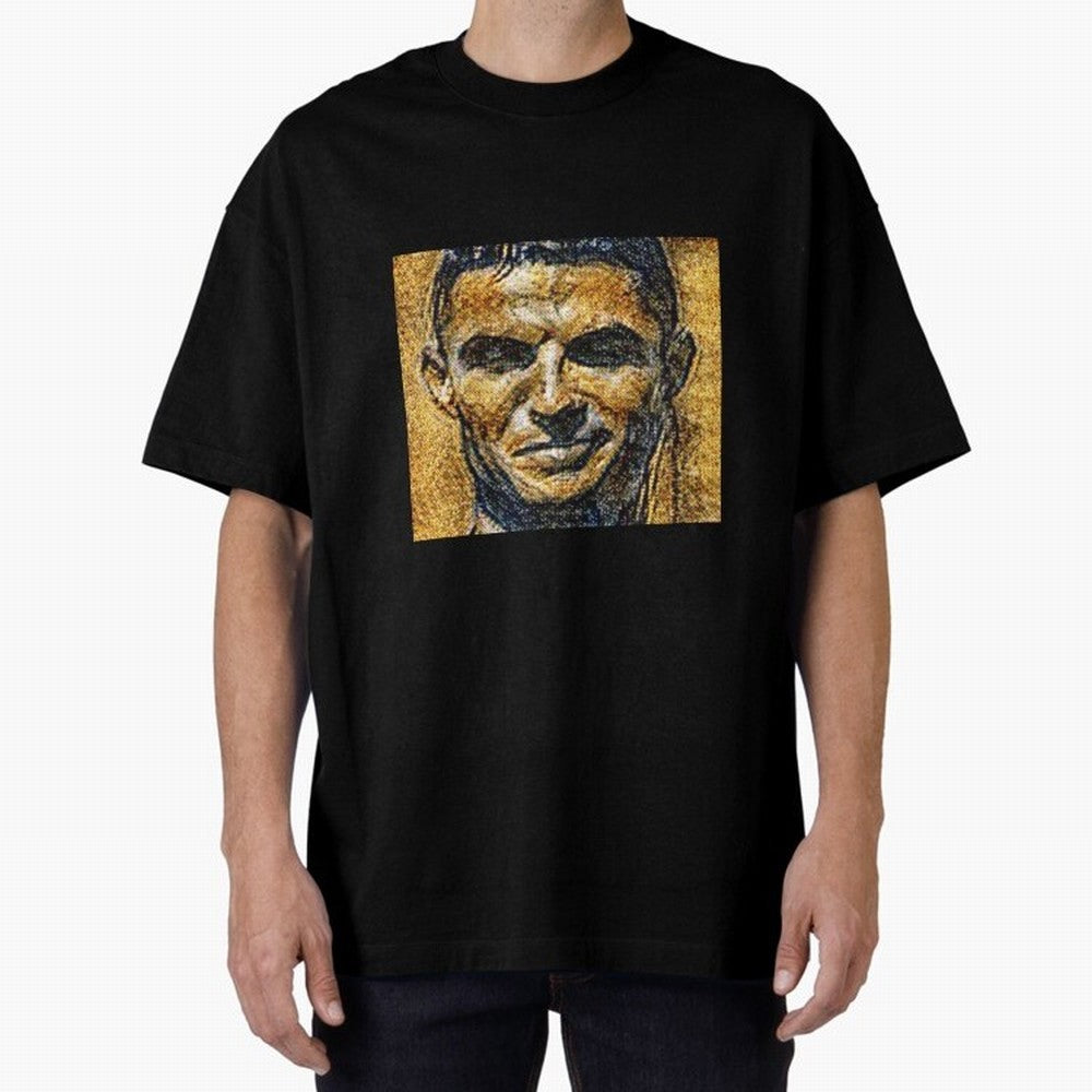 Cristiano Ronaldo Oversized T-Shirt Upgrade FIFA World Cup 2026 for Fans of Haaland and Mbappe and Brazil, Bringing Stadium Chants, National Pride, Trophy Dreams and Unforgettable Football Memories; Ideal for Fans Who Follow Messi, Cristiano