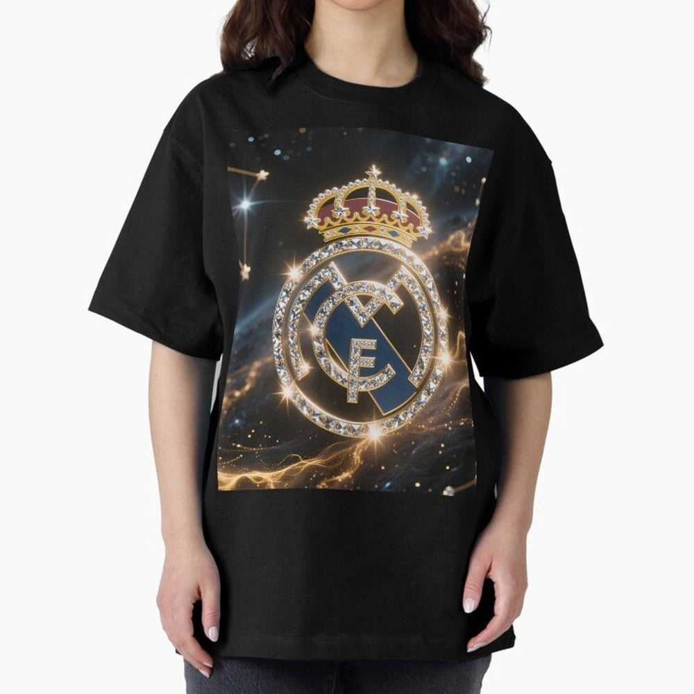 Bernab¨¦u Oversized T-Shirt Turn Up for Match Day Hype around FIFA World Cup 2026 USA Canada Mexico, Messi, Neymar and Mbappe, Spain, Sports Nostalgia, International Competition, Famous Players and Unforgettable Victories; Great for Supporters Who