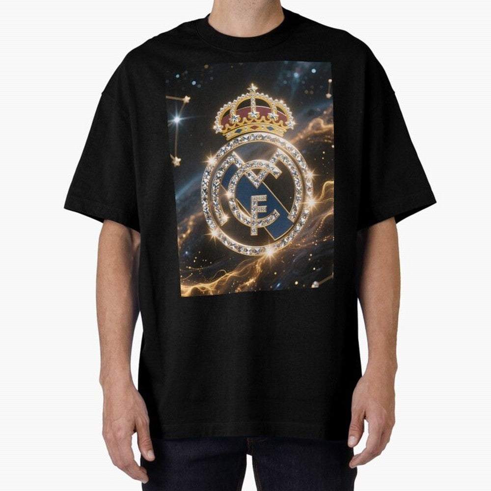 Bernab¨¦u Oversized T-Shirt Turn Up for Match Day Hype around FIFA World Cup 2026 USA Canada Mexico, Messi, Neymar and Mbappe, Spain, Sports Nostalgia, International Competition, Famous Players and Unforgettable Victories; Great for Supporters Who