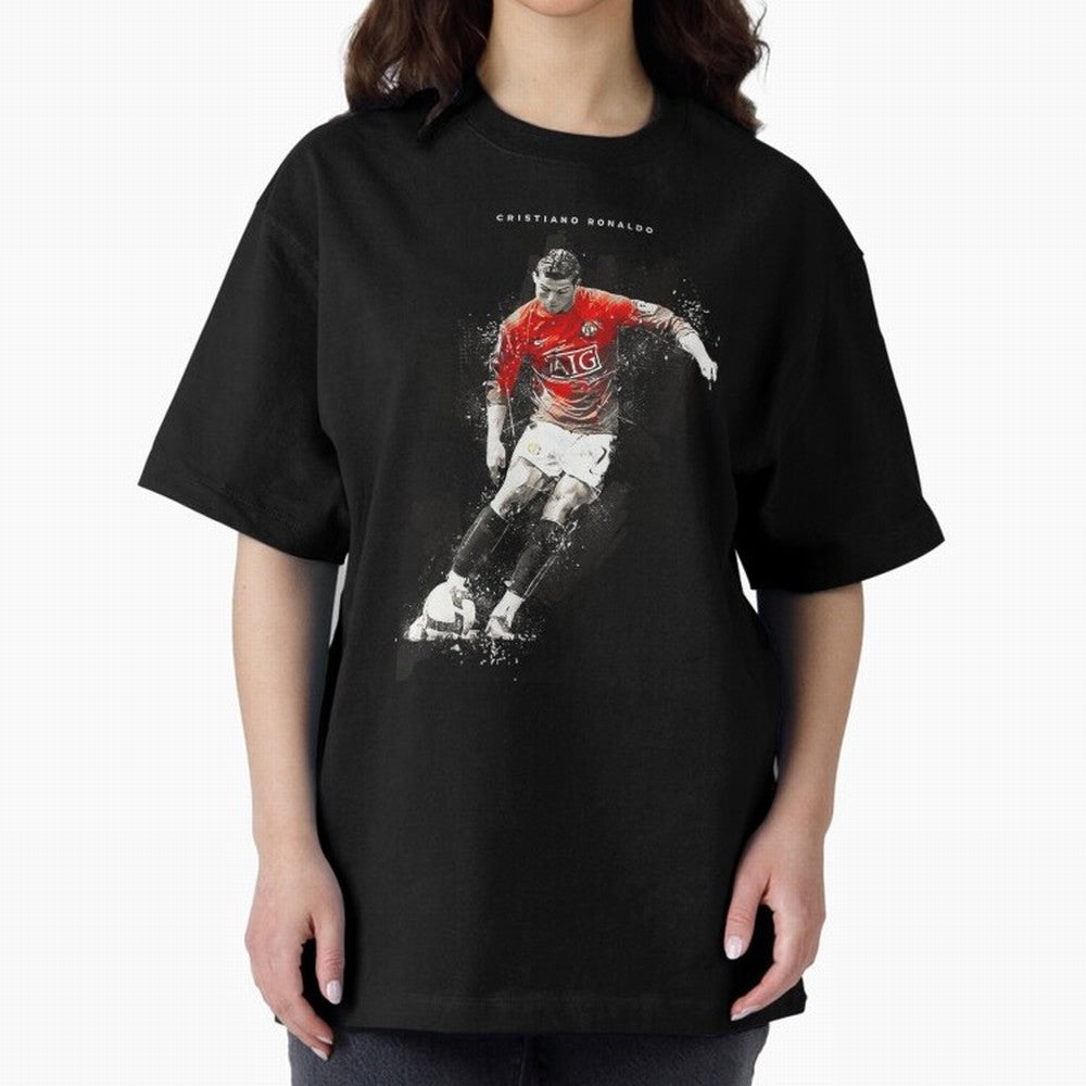 Cristiano Ronaldo CR7 Skills Manchester 202122,Ronaldo Gifts, Ronaldo Best Selling , Ronaldo Top It Oversized T-Shirt Celebrate Global Passion for Match Day Hype around FIFA World Cup 2026 Group Stage, Messi, CR7 and Mbappe, Germany, Classic Soccer