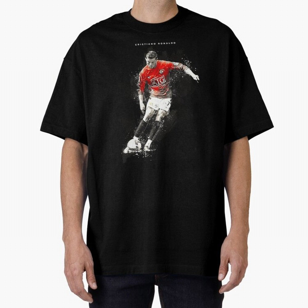 Cristiano Ronaldo CR7 Skills Manchester 202122,Ronaldo Gifts, Ronaldo Best Selling , Ronaldo Top It Oversized T-Shirt Celebrate Global Passion for Match Day Hype around FIFA World Cup 2026 Group Stage, Messi, CR7 and Mbappe, Germany, Classic Soccer