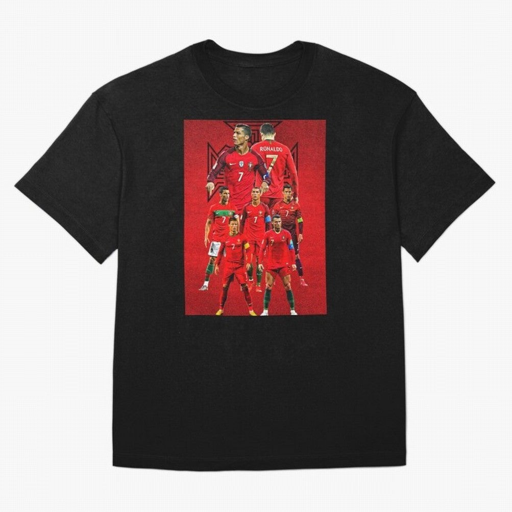 ronaldo Oversized T-Shirt Celebrate Rivalries and Pride in Match Day Hype around FIFA World Cup 2026, Messi, CR7 and Mbappe, Portugal, Spain and Germany, Stadium Memories, Football Loyalty, International Chants and Championship Tradition; Built for