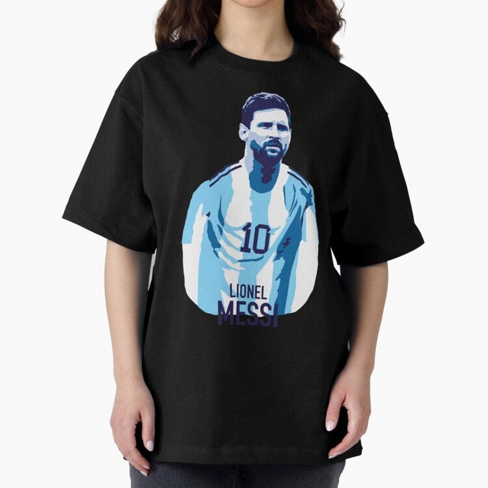 Messi Oversized T-Shirt Show Fan Pride Across FIFA World Cup 2026 Group Stage for Fans of Neymar, Haaland and Cristiano Ronaldo and Portugal, Spain and Germany, Bringing Football Festival Excitement, Trophy Ambitions, Country Rivalries and Star