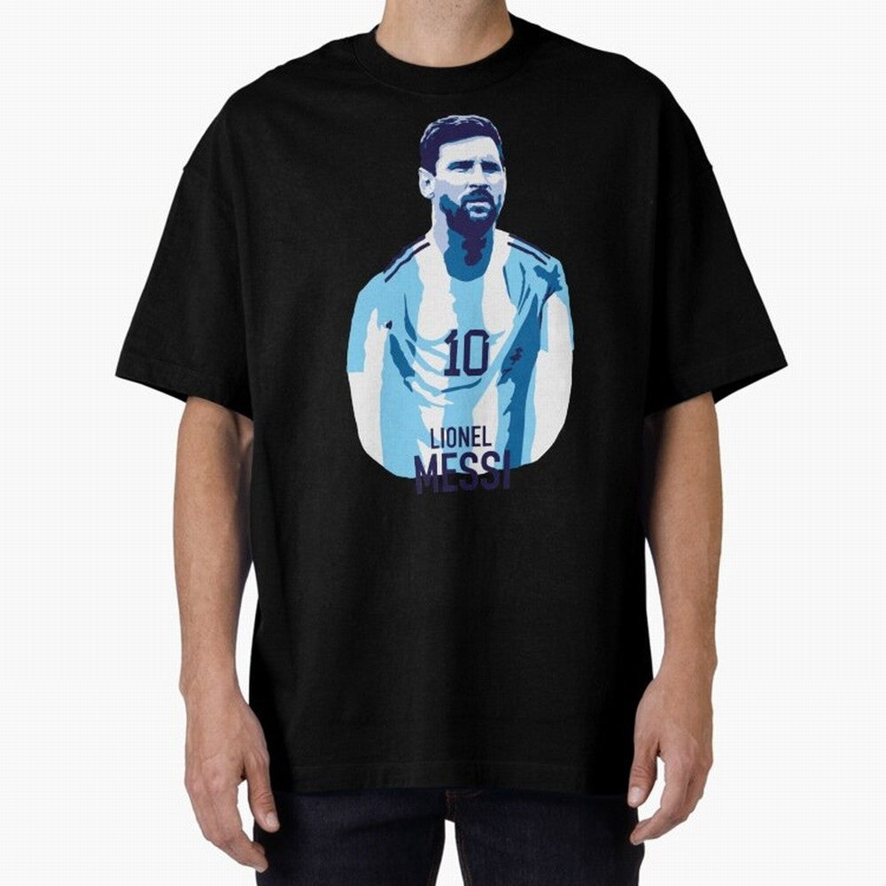 Messi Oversized T-Shirt Show Fan Pride Across FIFA World Cup 2026 Group Stage for Fans of Neymar, Haaland and Cristiano Ronaldo and Portugal, Spain and Germany, Bringing Football Festival Excitement, Trophy Ambitions, Country Rivalries and Star