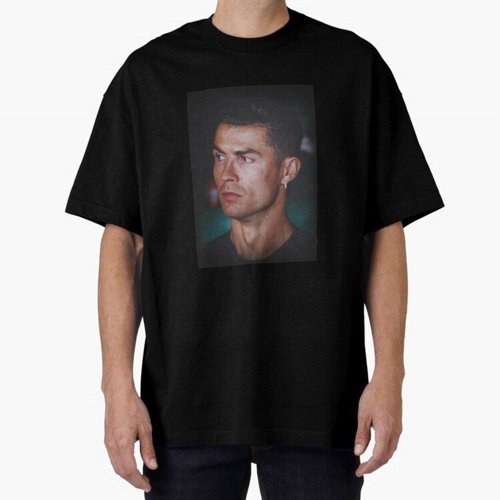 Cristiano Ronaldo Oversized T-Shirt Make Every Match About FIFA World Cup 2026 for Fans of Messi and Cristiano Ronaldo and France and Portugal, Bringing Stadium Memories, Football Loyalty, International Chants and Championship Tradition; Great for