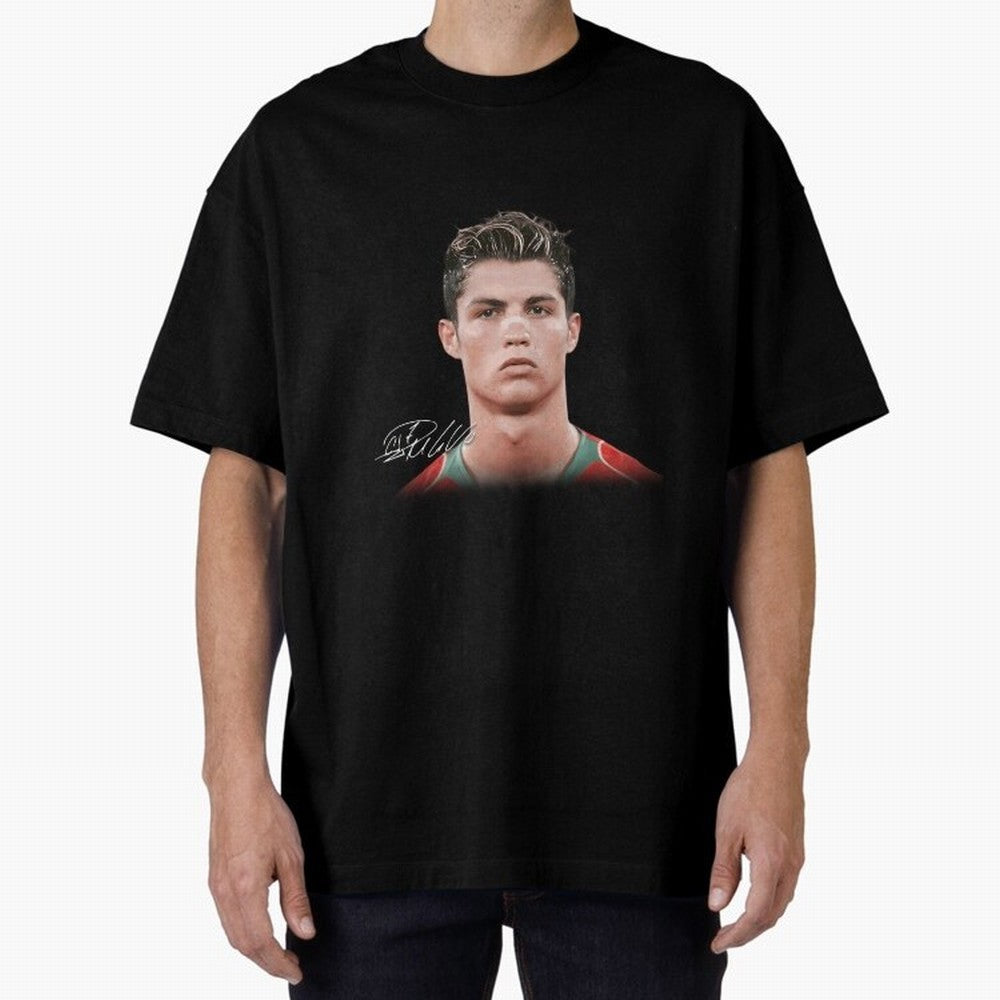 Cristiano Ronaldo Oversized T-Shirt Spotlight FIFA World Cup 2026 Group Stage Spirit, Centered on England, Mbappe, Global Supporter Spirit, Legendary Goals, National Colors and Tournament Celebration; Perfect for People Who Love Argentina, Brazil,