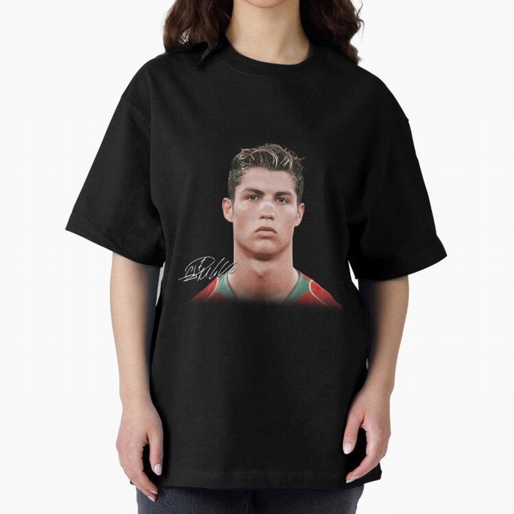 Cristiano Ronaldo Oversized T-Shirt Spotlight FIFA World Cup 2026 Group Stage Spirit, Centered on England, Mbappe, Global Supporter Spirit, Legendary Goals, National Colors and Tournament Celebration; Perfect for People Who Love Argentina, Brazil,