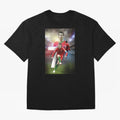 Cristiano Ronaldo Manchester United 4 Oversized T-Shirt Carry Global Football Passion for FIFA World Cup 2026, Featuring Messi, CR7 and Mbappe, France, Sports Nostalgia, International Competition, Famous Players and Unforgettable Victories; Made