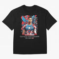 Cristiano Ronaldo Captain Portuguese Oversized T-Shirt Treasure Global Football Passion for FIFA World Cup 2026 USA Canada Mexico, Centered on CR7, Argentina, Goal Celebration Energy, Supporter Heritage, Football Icons and Worldwide Tournament Joy;