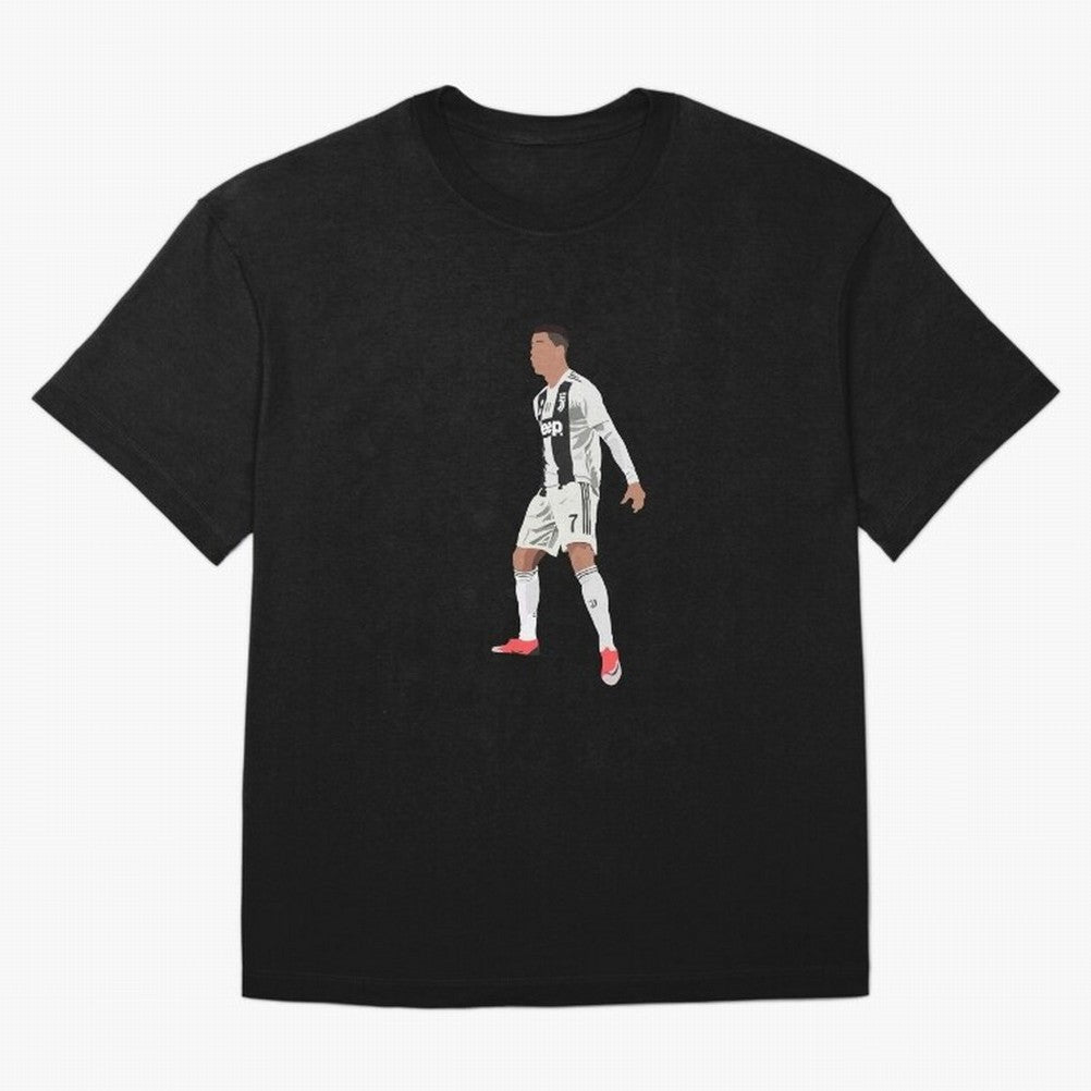 Cristiano Ronaldo Oversized T-Shirt Follow the Road to FIFA World Cup 2026 USA Canada Mexico for Fans of Messi, CR7 and Mbappe and Argentina, France and Brazil, Bringing Vintage Soccer Flavor, Modern Football Stars, National Flags and Final Night