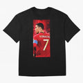 Cristiano Ronaldo Oversized T-Shirt Represent the Passion of Global Football Passion for FIFA World Cup 2026 USA Canada Mexico, Inspired by Messi, Neymar and Mbappe, England and Germany, Championship Spirit, Famous Goals, Roaring Crowds and