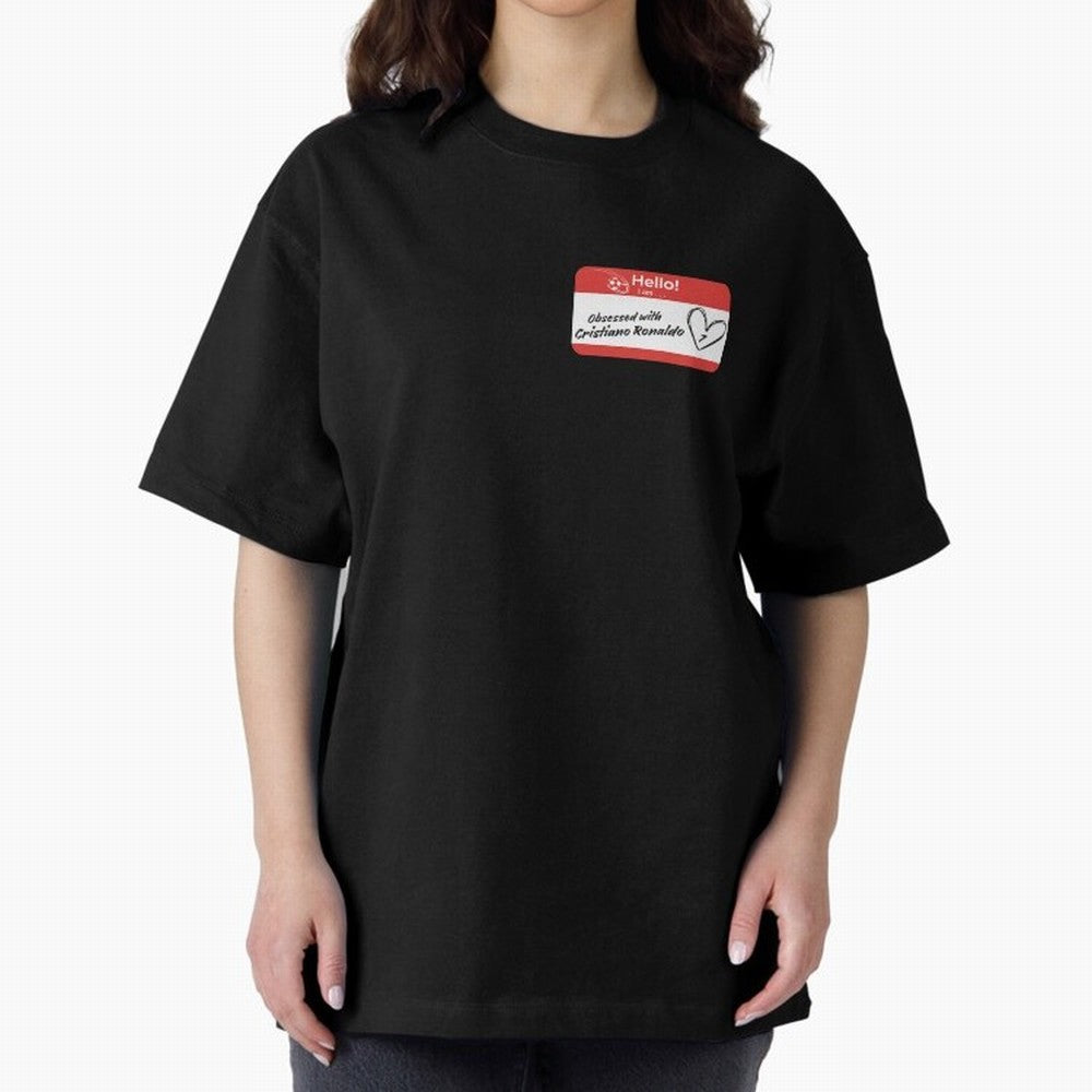 Cristiano Ronaldo Obsessed Oversized T-Shirt Fuel Your Fan Pride for Match Day Hype around FIFA World Cup 2026 USA Canada Mexico, Neymar, Germany, Retro Football Energy, Iconic Rivalries, Trophy Chase Drama and Stadium Atmosphere; Ideal for