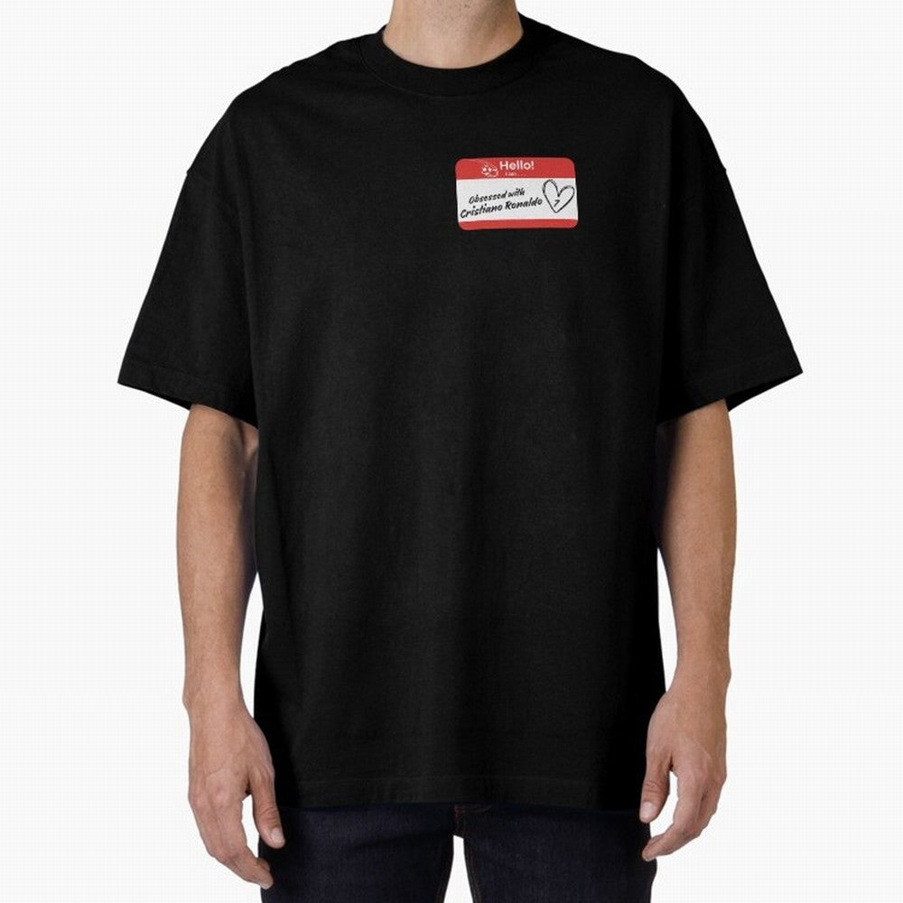 Cristiano Ronaldo Obsessed Oversized T-Shirt Fuel Your Fan Pride for Match Day Hype around FIFA World Cup 2026 USA Canada Mexico, Neymar, Germany, Retro Football Energy, Iconic Rivalries, Trophy Chase Drama and Stadium Atmosphere; Ideal for