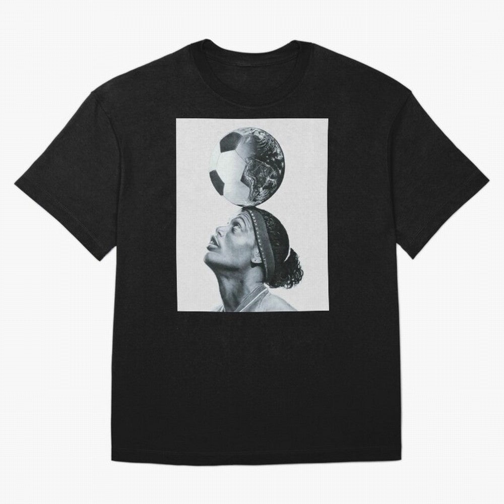Art Ronaldinho Illustration Oversized T-Shirt Make Your Look Match FIFA World Cup 2026 Group Stage Spirit, Filled with Portugal, Spain and Germany, Mbappe, Tournament Hype, Historic Matchups, Family Viewing Parties and Global Sports Pride; Created