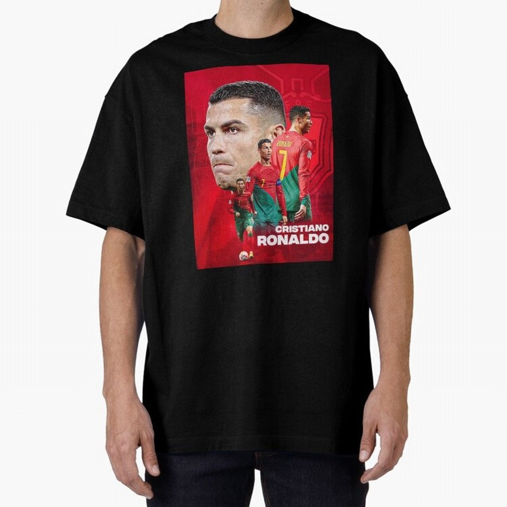CRISTIANO RONALDO WORLD CUP 2022 Oversized T-Shirt Create FIFA World Cup 2026 USA Canada Mexico Spirit, Celebrating England, Mbappe and Neymar, Fan Favorite Moments, National Team Passion, Big Match Drama and Soccer History; Created for Match Day