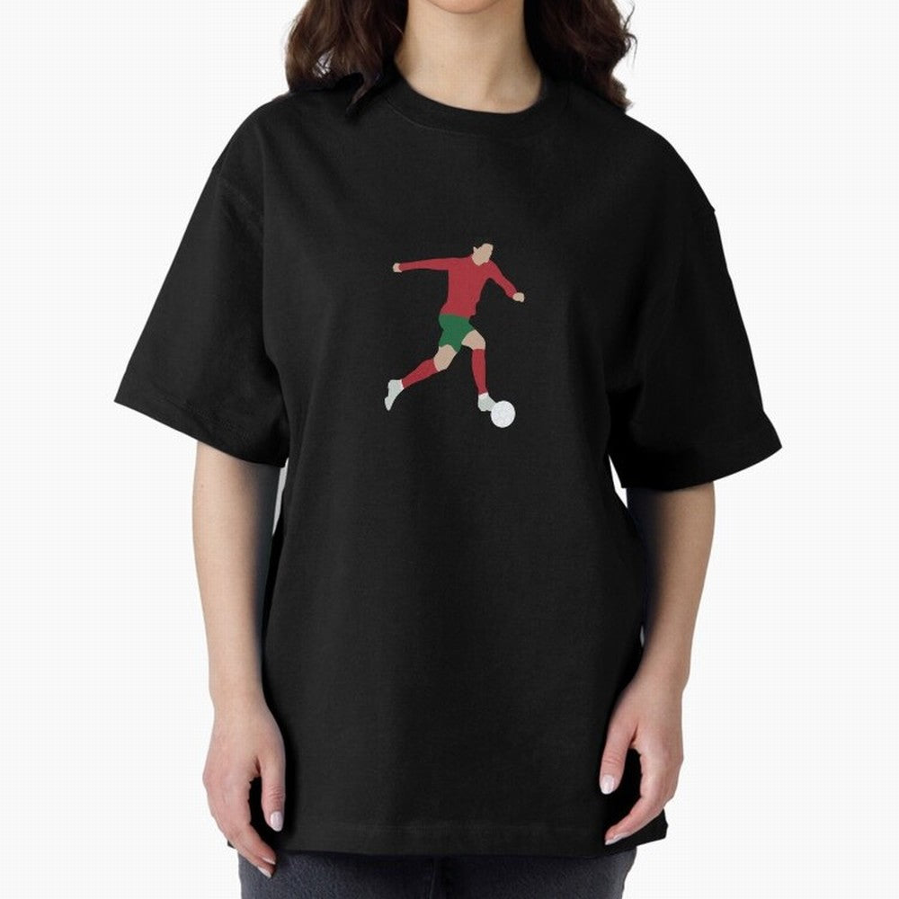Cristiano Ronaldo Oversized T-Shirt Live for the Drama of FIFA World Cup 2026 Spirit, Filled with France and Portugal, Messi, Neymar and Mbappe, Soccer Culture, Superstar Moments, National Team Dreams and Competitive Fire; Ideal for Fans Who Follow