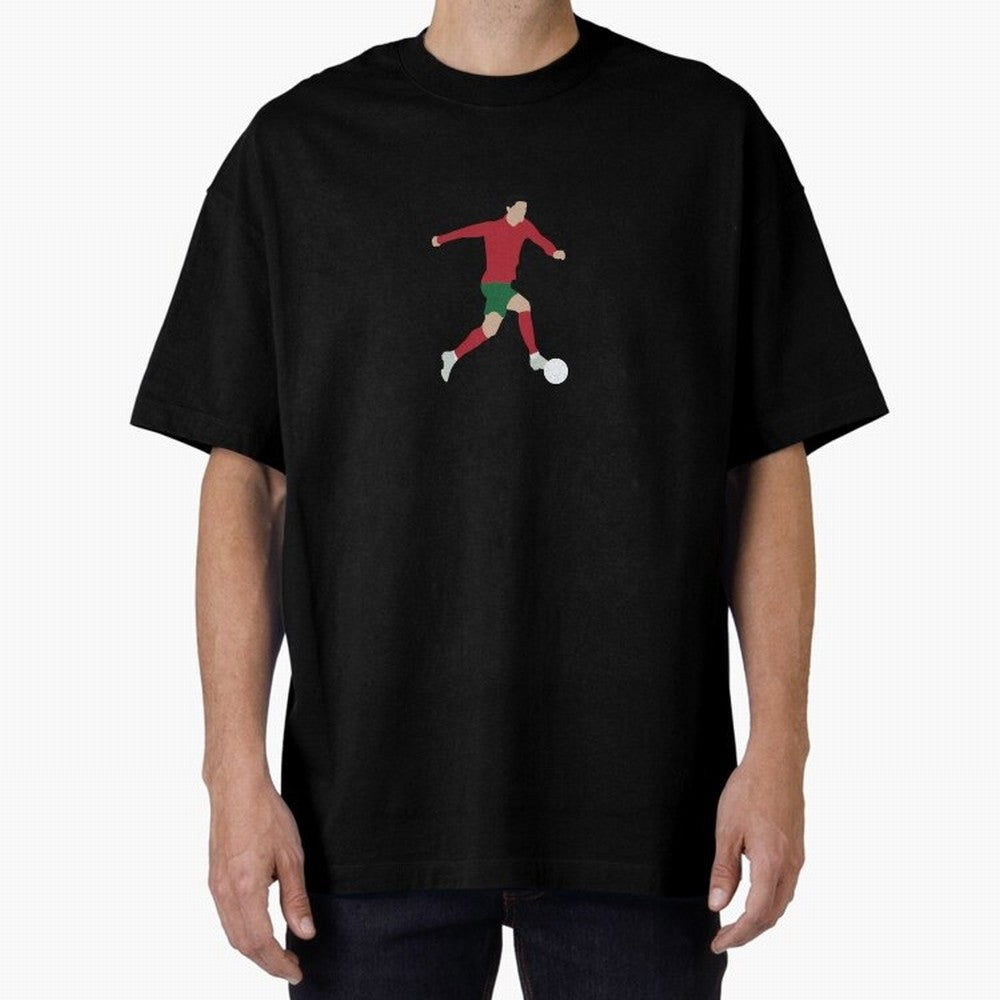 Cristiano Ronaldo Oversized T-Shirt Live for the Drama of FIFA World Cup 2026 Spirit, Filled with France and Portugal, Messi, Neymar and Mbappe, Soccer Culture, Superstar Moments, National Team Dreams and Competitive Fire; Ideal for Fans Who Follow