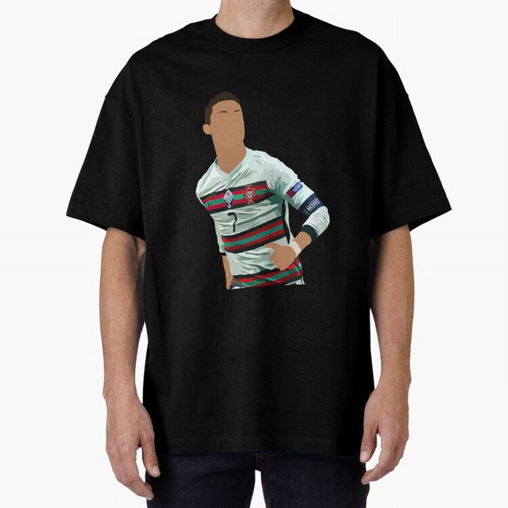 Cristiano Ronaldo Portugal Oversized T-Shirt Bring Supporter Culture to FIFA World Cup 2026 USA Canada Mexico Spirit, Centered on Brazil, Messi, Soccer Culture, Superstar Moments, National Team Dreams and Competitive Fire; Made for Collectors Who