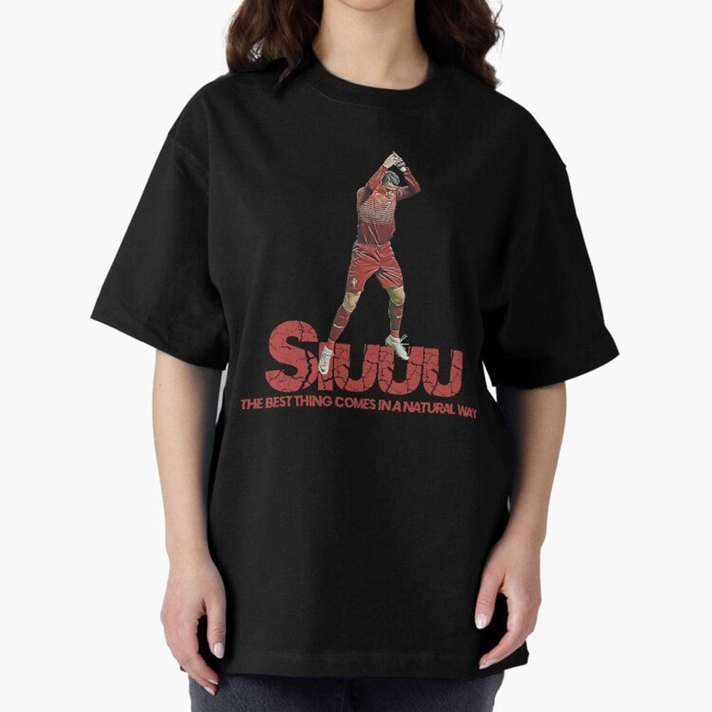 Cr7 Ronaldo Siuuu Oversized T-Shirt Share the Excitement of FIFA World Cup 2026 USA Canada Mexico Spirit, Driven by England and Germany, Neymar, Haaland and Cristiano Ronaldo, Classic Soccer Heritage, Championship Pressure, Fan Loyalty and