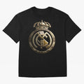 Madrid Oversized T-Shirt Feel the Trophy Chase of FIFA World Cup 2026 USA Canada Mexico for Fans of Messi and Brazil, Portugal and Argentina, Bringing Vintage Soccer Flavor, Modern Football Stars, National Flags and Final Night Emotion; Great for
