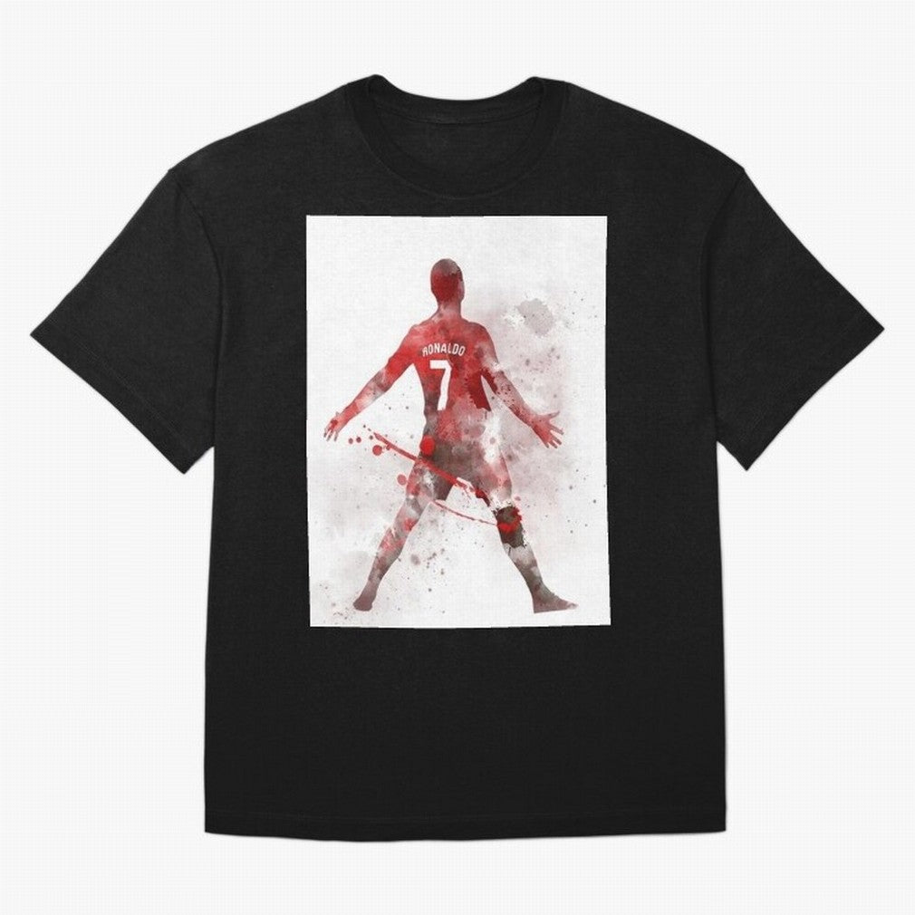 Cristiano Ronaldo Oversized T-Shirt Show Support during the FIFA World Cup 2026 Journey through Haaland Highlights, Argentina and Brazil Pride, Vintage Soccer Flavor, Modern Football Stars, National Flags and Final Night Emotion; Built for