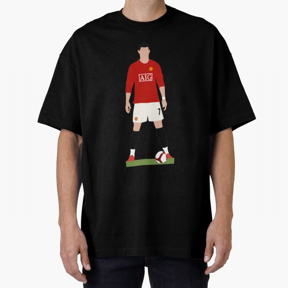 Cristiano Ronaldo Oversized T-Shirt Show Your Love for FIFA World Cup 2026 USA Canada Mexico Spirit, Driven by Spain, CR7 and Messi, Goal Celebration Energy, Supporter Heritage, Football Icons and Worldwide Tournament Joy; Built for Supporters